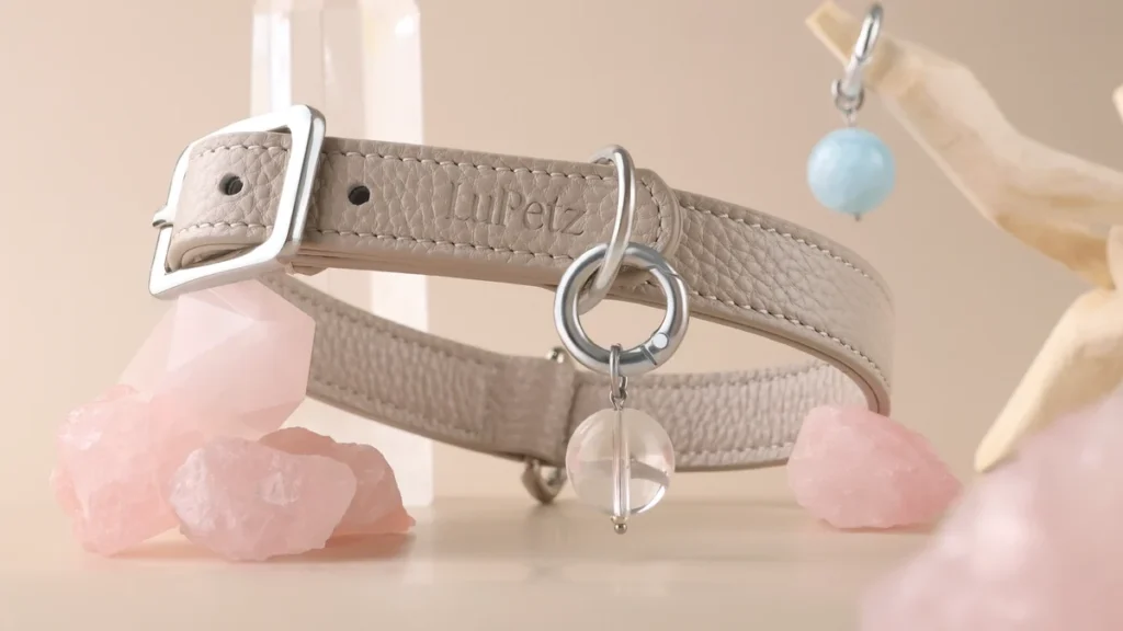 Charging pet crystal in soft sunlight for energy reset
